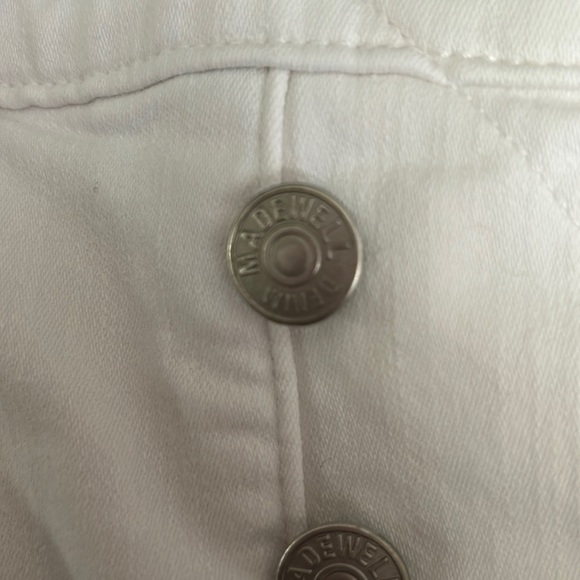 MADEWELL 10" High-Rise Skinny Jeans in Pure White: Step-Hem Edition size…26 - Picture 9 of 12